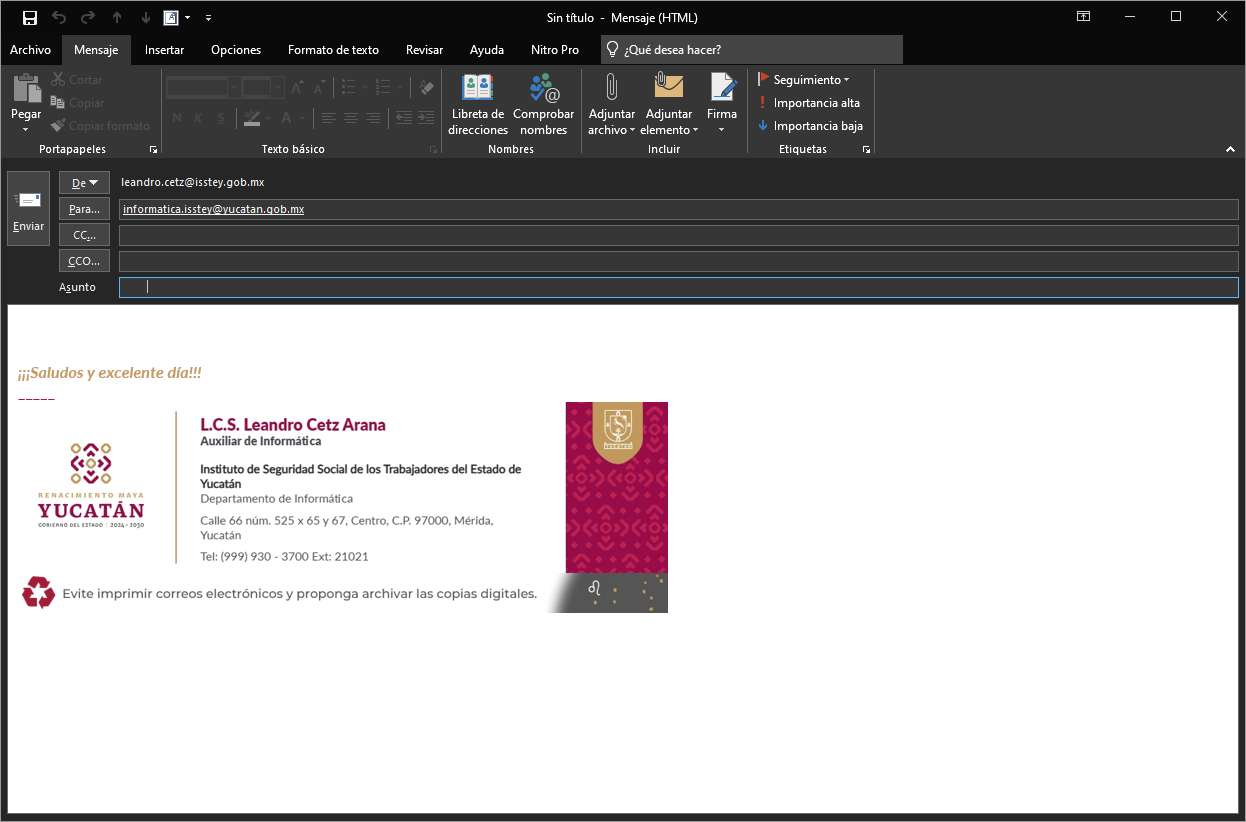 Outlook predeterminado