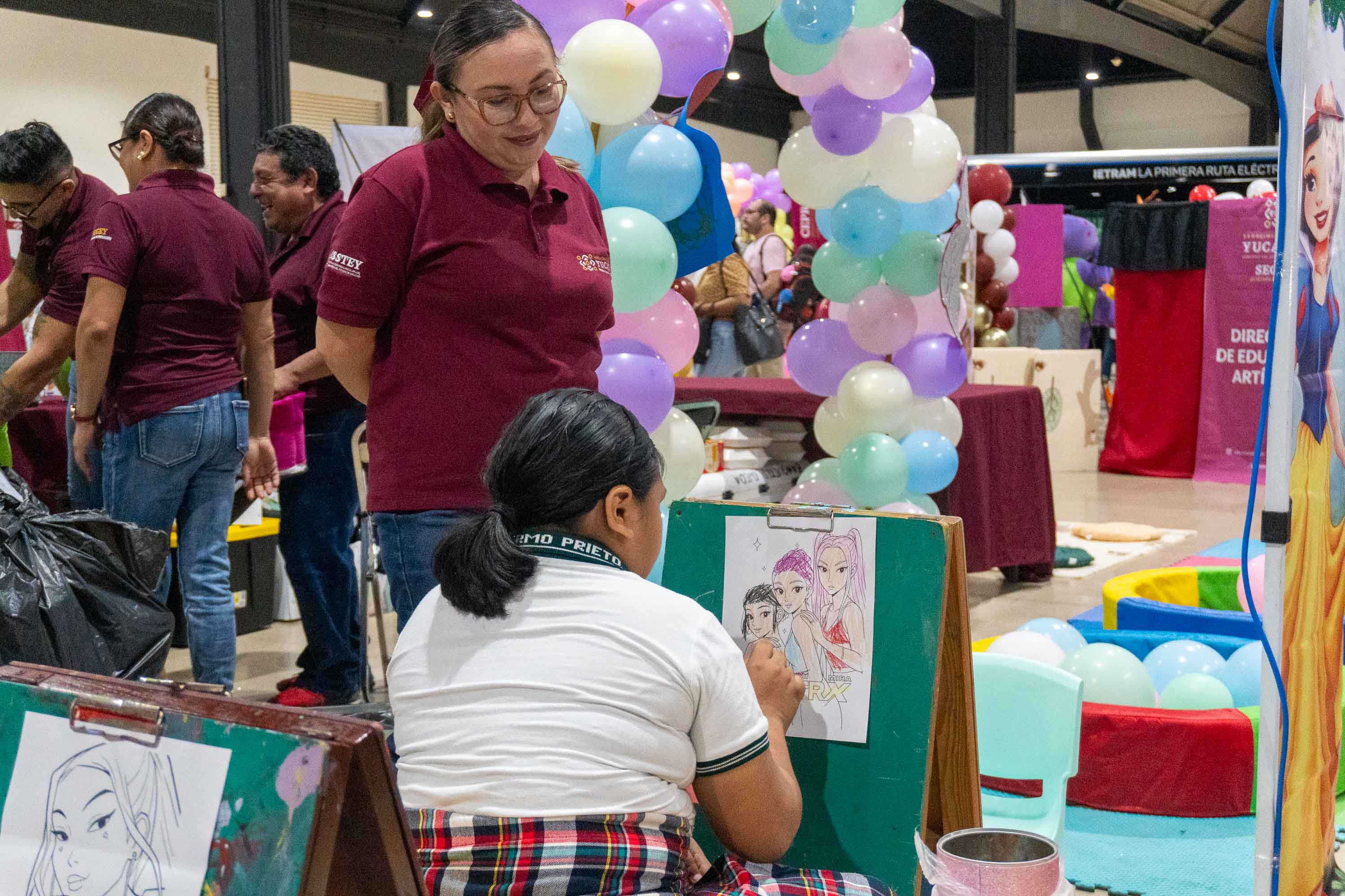 Centros de Atención Infantil del ISSTEY participaron en la Feria de los Derechos y Valores por el DIY Yucatán